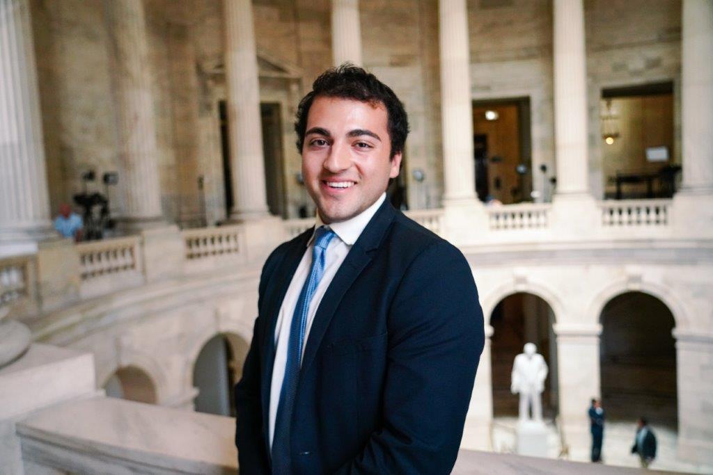 Nader Granmayeh Interns with Senator Chris Murphy