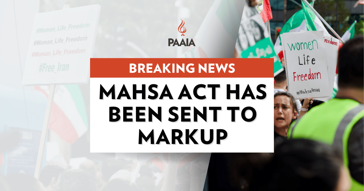 The MAHSA Act Has Been Sent to Markup
