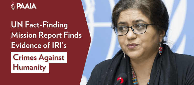 UN Fact-Finding Mission Report Finds Evidence of IRI’s Crimes Against Humanity