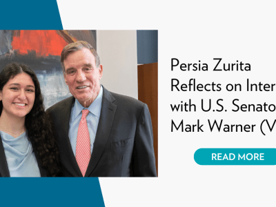 Persia Zurita Reflects on Internship with US Senator Mark Warner