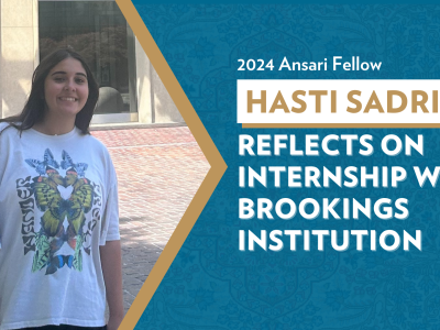 Hasti Sadri Reflects on Internship with the Brookings Institution